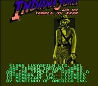 une photo d'Ã©cran de Indiana Jones and the Temple of Doom sur Nintendo Nes